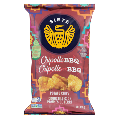 Siete Potato Chips Chipotle Bbq 156 g, $4.48/100g