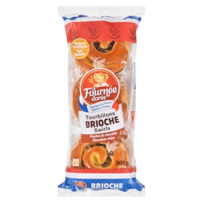 La Fournée Dorée Tourbillons brioche pépites de chocolat 300 g, 1,83 $/100g