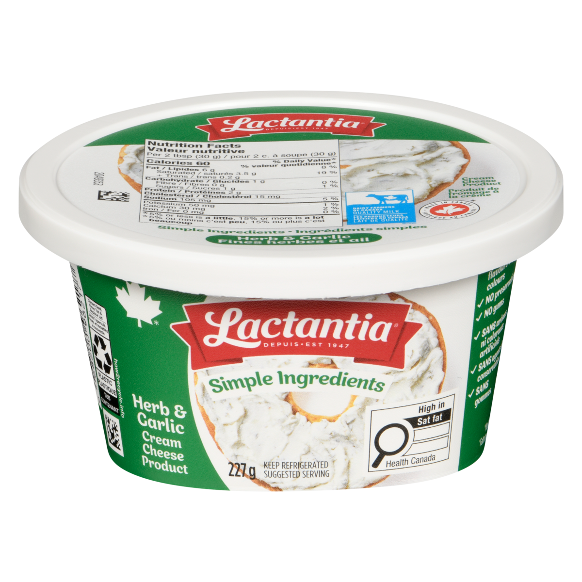 Lactantia Cream Cheese Rich & Creamy Herb and Garlic