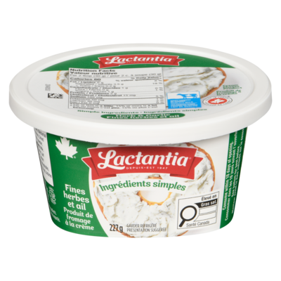 Lactantia Produit de fromage à la crème fines herbes et ail 227 g, 1,27 $/100g