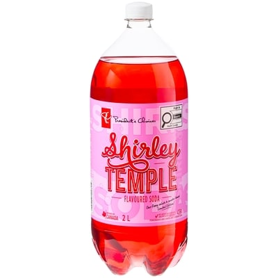 President's Choice Shirley Temple Flavoured Soda 2 l, $0.08/100ml