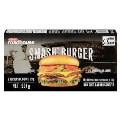 Cardinal Burgers de bœuf smash burger 907 g, 2,43 $/100g