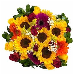 null Très grand bouquet assorti de tournesol 1 ea, 60,00 $/1ch