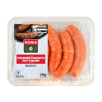 Roma Saucisse italienne piquante 375 g, 2,21 $/100g