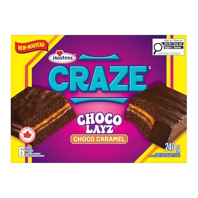Hostess Gâteaux Choco Caramel CrazeMC 240 g, 1,67 $/100g