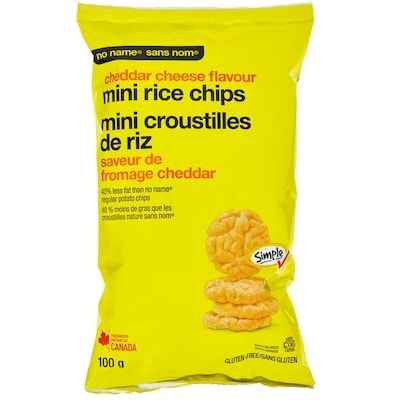 No Name Cheddar Cheese Flavour Mini Rice Chips 100 g, $2.49/100g