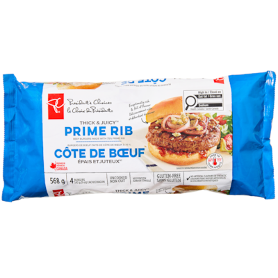 le Choix du Président Burgers de côte de bœuf Épais et juteux 568 g, 2,64 $/100g