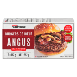 Cardinal Burgers de bœuf angus 852 g, 2,00 $/100g