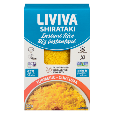 LIVIVA Instant Rice Shirataki Turmeric 120 g, $4.16/100g