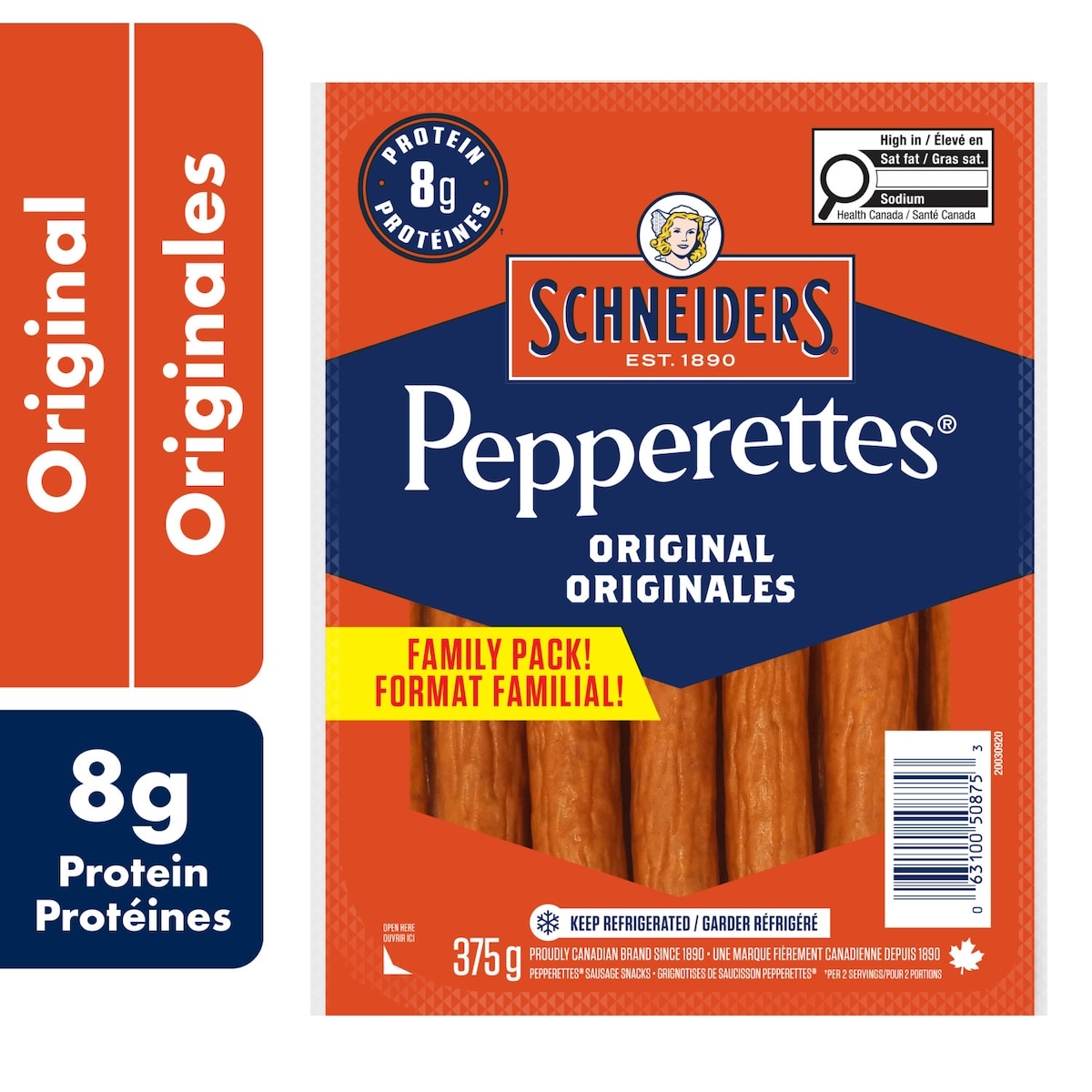 Schneiders Pepperettes Sausage Sticks Hot Pepperoni