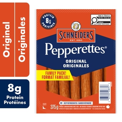 Schneiders Grignotises de saucisson originales 375 g, 3,33 $/100g