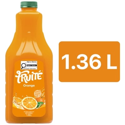 Fruité Boisson à l'orange 1.36 l, 0,26 $/100ml