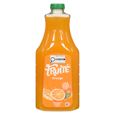 Fruité Breuvage orange 1.36 l, 0,32 $/100ml