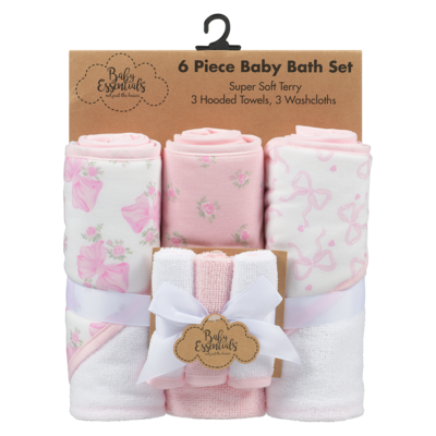 Baby Essentials 6 Piece Baby Bath Set 6 ea, $2.83/1ea