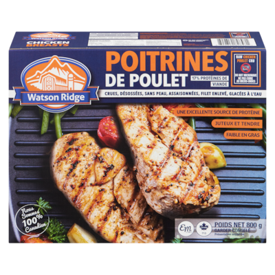 Watson Ridge Poitrines de poulet 800 g, 2,12 $/100g