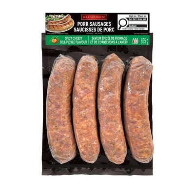 Marcangelo Pork Sausages Spicy Cheesy Dill Pickle Flavour 675 g, $1.26/100g
