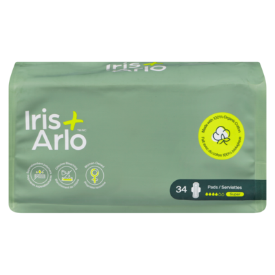 Iris + Arlo Pads Super 34 ea, $0.68/1ea