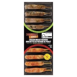 Marc Angelo Brochettes De Poitrine De Poulet Thaïlandais | Saveur Miel Épicé 300 g, 3,00 $/100g