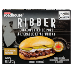 Cardinal Côtelettes de porc, ribber au sirop d'érable et au whisky, paquet de 6 912 g, 1,97 $/100g