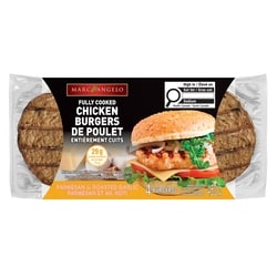 Marcangelo Fully Cooked Chicken Burgers Parmesan & Roasted Garlic 450 g, $2.00/100g