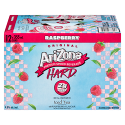 Arizona Alcoholic Malt Beverage Real Brewed Iced Tea With Raspberry Flavour Non-Carbonated (ID required at pick-up) 12x355.0 ml, $0.54/100ml