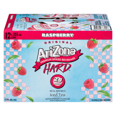 Arizona Alcoholic Malt Beverage Real Brewed Iced Tea With Raspberry Flavour Non-Carbonated (ID required at pick-up) 12x355.0 ml, $0.57/100ml