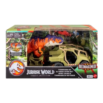 Jurassic World Legacy Collection Reimagined Tyrannosaurus Rex All-Terrain Capture Pack Set (ONLY HERE) 1 ea, $75.00/1ea