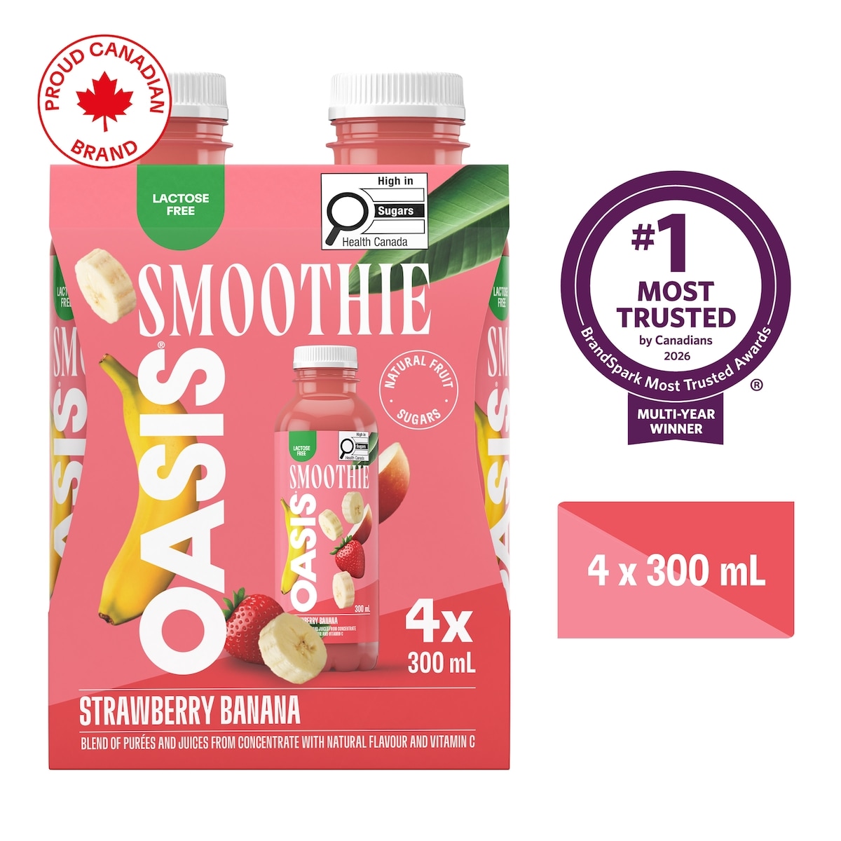 Oasis Smoothie Strawberry Banana