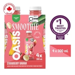 Oasis Smoothie Strawberry Banana 4x300.0 ml, $0.67/100ml