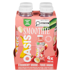 Oasis Smoothie Strawberry Banana 4x300.0 ml, $0.71/100ml