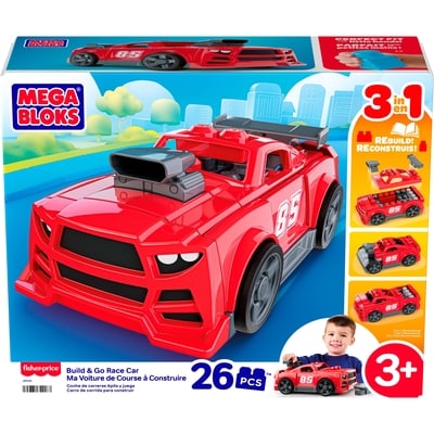 Mega Build & Go Race Car 1 ea, $30.00/1ea