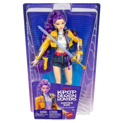 Mattel Poupée Mode Rumi de Huntr/X Kpop demon Hunters, Tenue Amovible Avec Accessoires Thématiques du Film 1 ea, 40,00 $/1ch