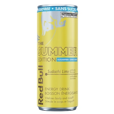 Red Bull Energy Drink, Sudachi Lime, San Sucre 250 ml, 1,20 $/100ml