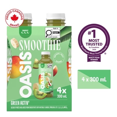 Oasis Smoothie Green Activ 4x300.0 ml, $0.71/100ml