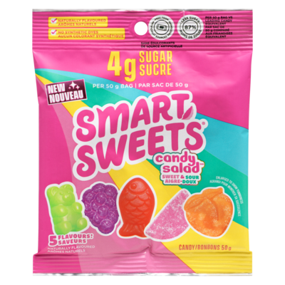 Smart Sweets Bonbons candy salad 50 g, 9,98 $/100g