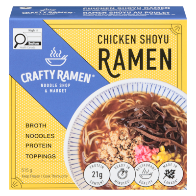 Crafty Ramen Chicken Shoyu Ramen 515 g, $1.75/100g
