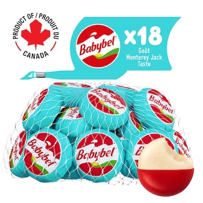 Babybel Semi-Soft Ripened Cheese Mini Monterey Jack Taste 27% M.F. 360 g, $4.30/100g