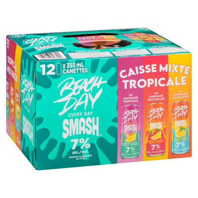 Boisson alcoolisée au malt caisse mixte tropicale (Pièce d’identité requise au moment du ramassage)