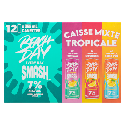Boisson alcoolisée au malt caisse mixte tropicale (Pièce d’identité requise au moment du ramassage)