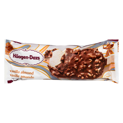 Häagen-Dazs Barre de crème glacée vanille amande 88 ml, 3,41 $/100ml