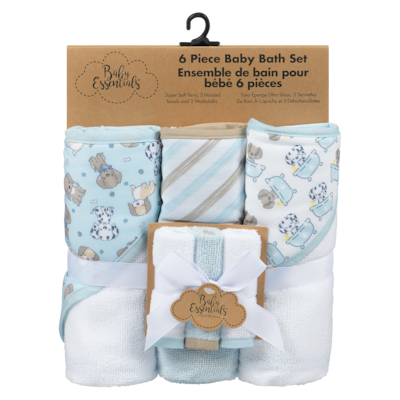 6 Piece Baby Bath Set