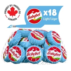 Babybel Light Cheese Snacks 18P 360 g, $4.30/100g