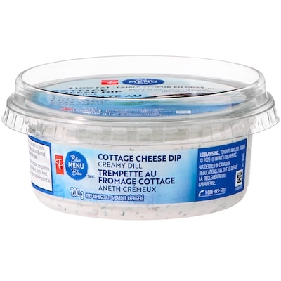 PC Blue Menu Cottage Cheese Dip, Creamy Dill 200 g, $1.75/100g