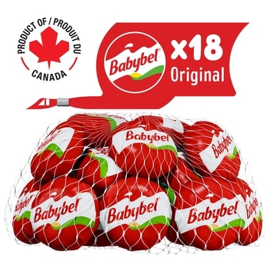Babybel Fromage affiné à pâte demi-ferme mini original 24% m.g. 360 g, 4,30 $/100g