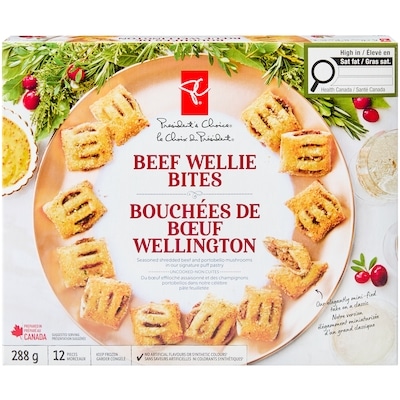 le Choix du Président Bouchées de Bœuf Wellington 288 g, 3,47 $/100g