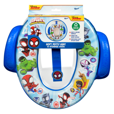 Soft potty seat + storage hook spidey and his amazing friends 18m+