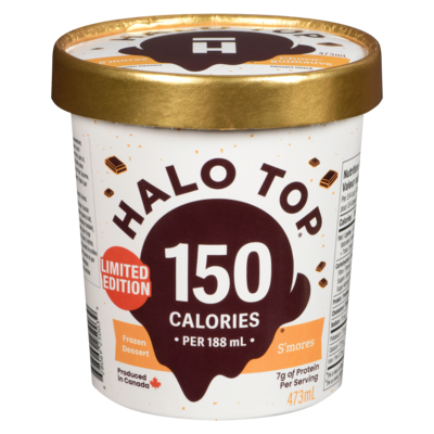 Halo Top Frozen Dessert S'mores Limited Edition 473 ml, $1.58/100ml
