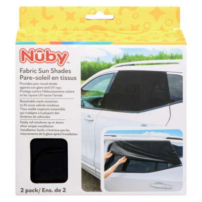 Nuby Fabric Sun Shades 2 ea, $9.00/1ea