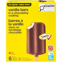 No Name Vanilla Bars in a Chocolatey Coating 6x60.0 ml, $0.97/100ml