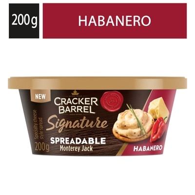 Cracker Barrel Tartinade de type fromage de spécialité monterey jack à tartiner habanero 200 g, 2,75 $/100g